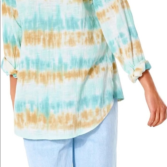 ☀️RIP CURL☀️ TIE DYE CLASSIC SURF SHIRT COVER UP - Picture 12 of 15